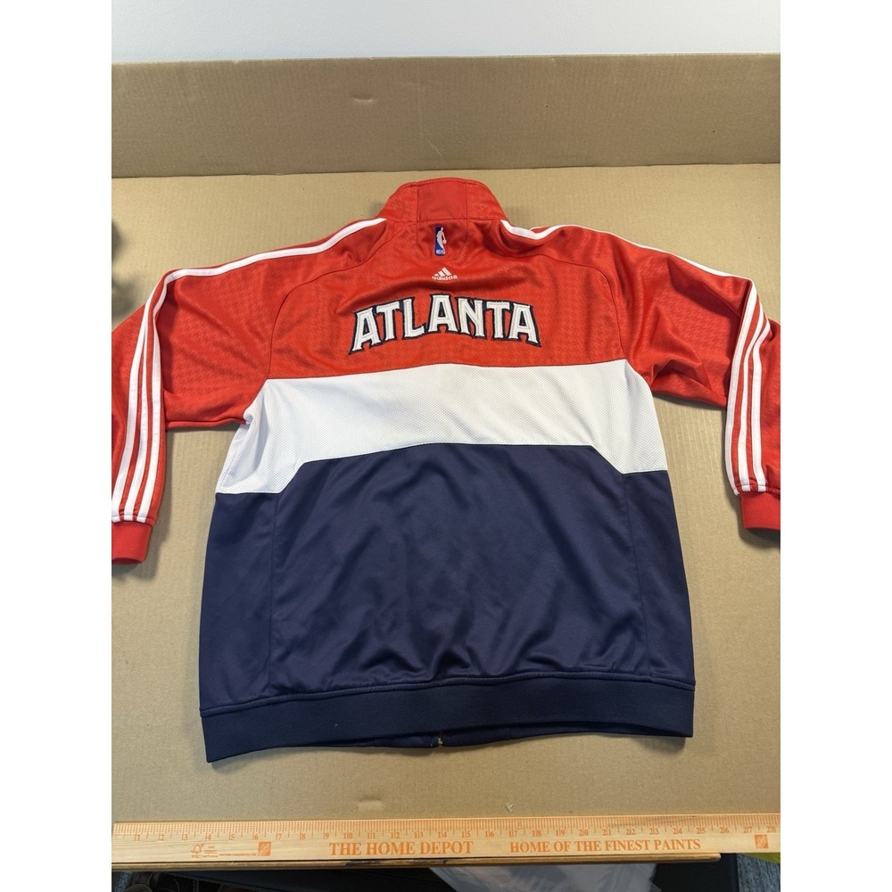Atlanta Hawks Jacket Mens Medium NBA Track Jacket Full Zip, Adidas